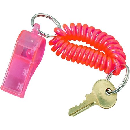 Baumgartens Wrist Coil Key Chain, Translucent Assorted BAUKC7000